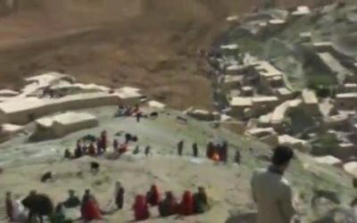 Afghan landslide