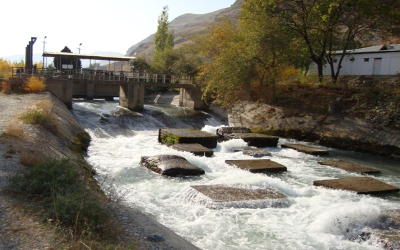 Isfara river headwork