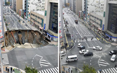 hole in Japan