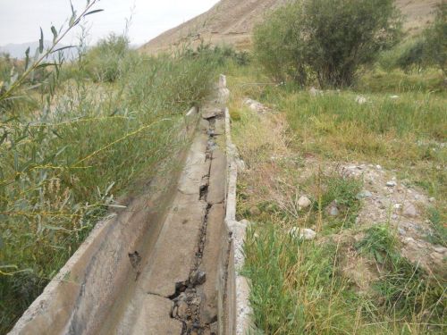 ДО - Разрушенные участки бетонных каналов