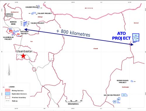 месторождение в Монголии