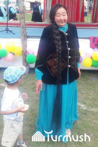 Competition among women with longest hair