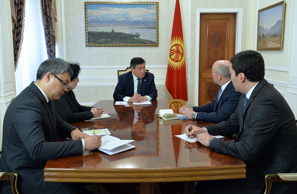 Встреча Сооронбая Жээнбекова и Нила Маккейна