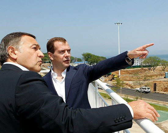 Араз Агаларов и Дмитрий Медведев