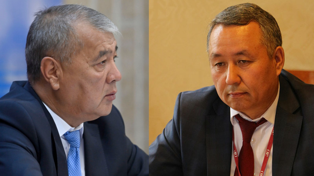 (слева-направо) Аманкан Кенжебаев, Аширбай Жусупов