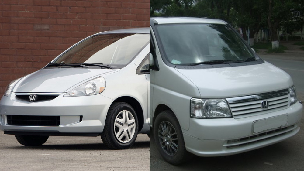 Наиболее популярные праворульные такси Honda Fit и Honda Stepwgn