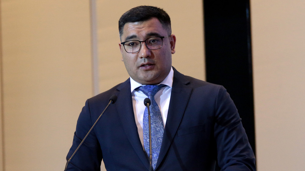 Генеральный директор ГП «Кыргыз Темир Жолу» Азамат Сакиев