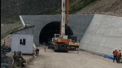 противолавинная галерея автодороги Бишкек-Ош