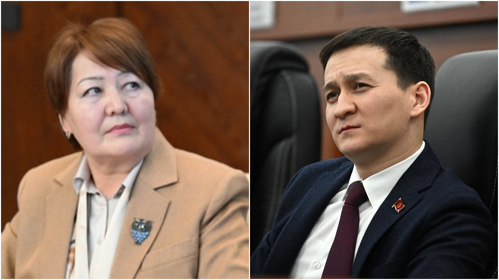 Догдуркуль Кендирбаева и Чынгыз Ажибаев