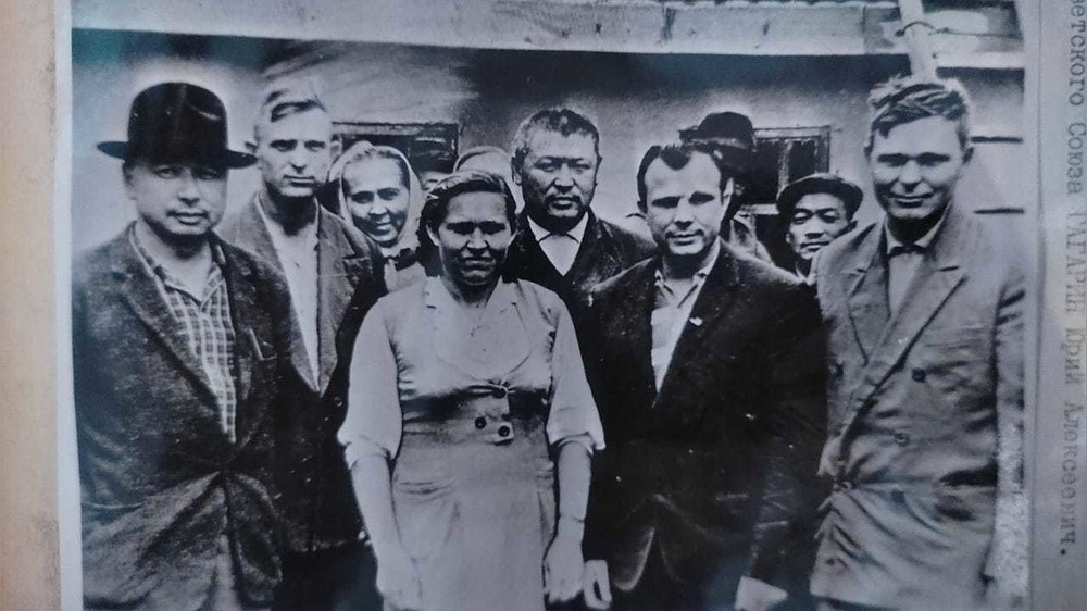 Визит Юрия Гагарина в Джети-Огузский район