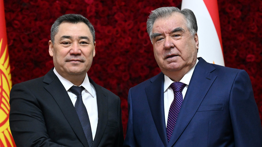 Садыр Жапаров и Эмомали Рахмон