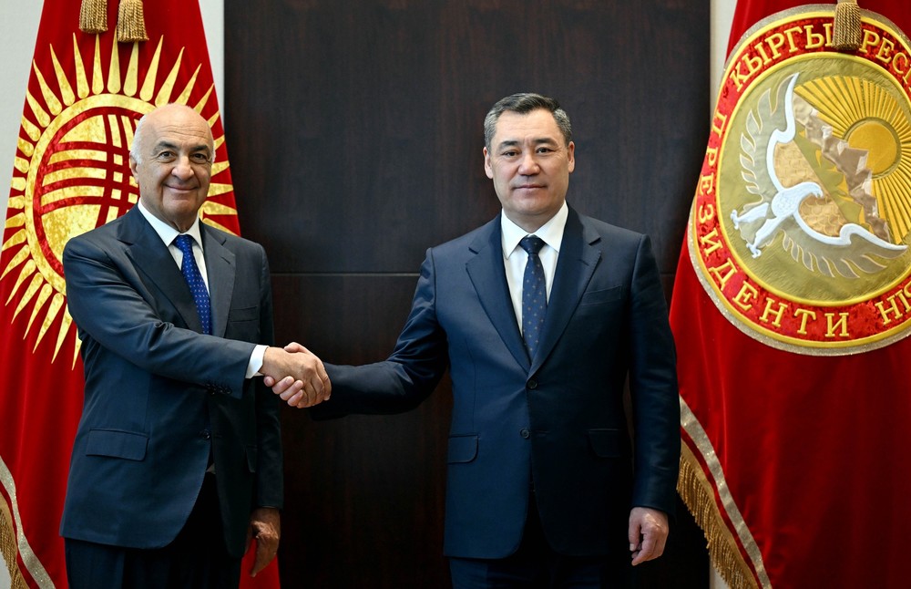 Садыр Жапаров и Филипп Амон