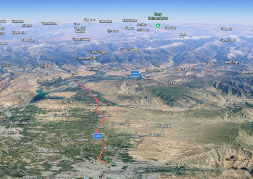 Дорога Ош-Узген