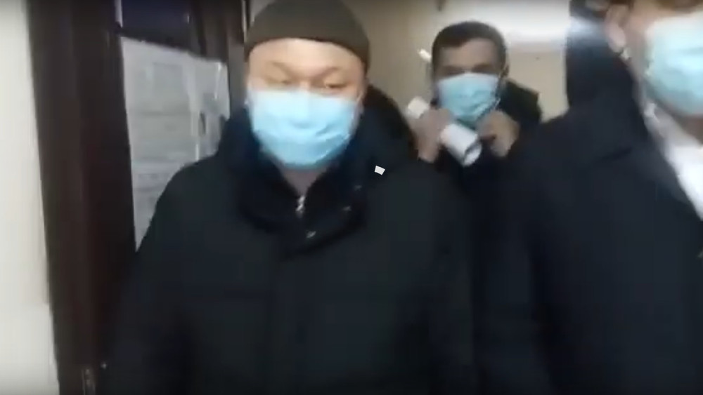 Экс-председатель ГТС А.Кубанычбеков 19 января в здании Первомайского районного суда для избрания меры пресечения
