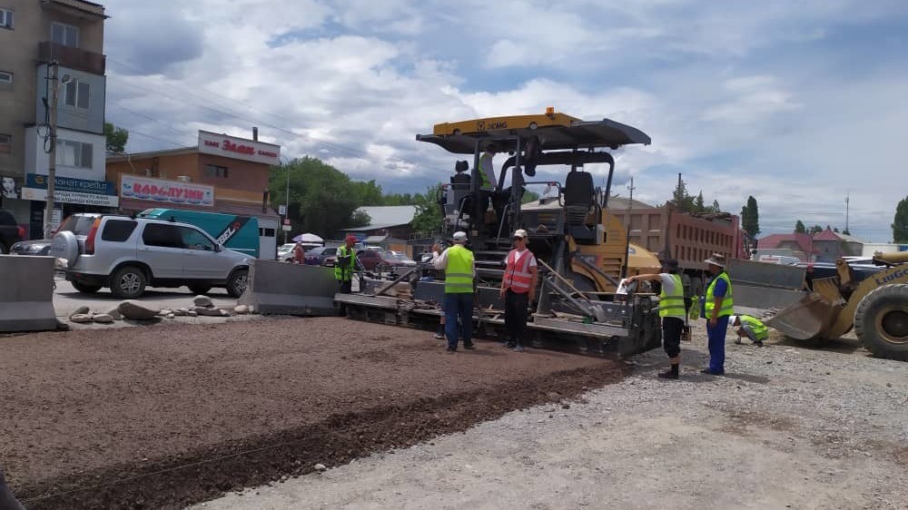 Участок автодороги Бишкек—Кара-Балта в Сокулуке