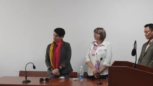 Фото с заседания в суде первой инстанции - Первомайском суде