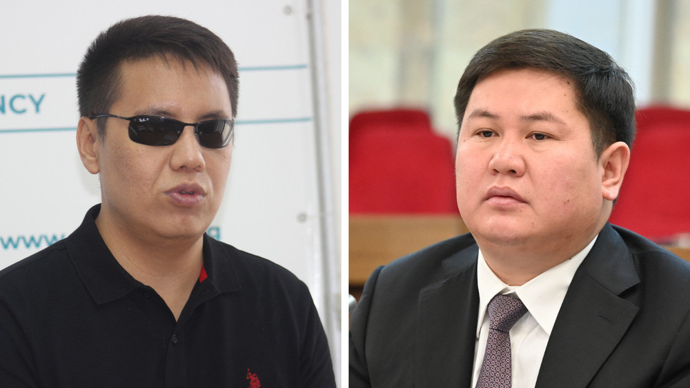 Депутат ЖК Дастан Бекешев и кандидат на пост министра цифрового развития Талантбек Иманов