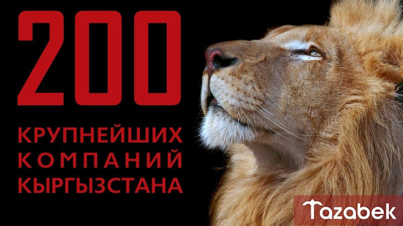 Только сегодня, 28 декабря, электронная версия рейтинга ТОП-200 крупнейших компаний Кыргызстана по супер цене &mdash; Tazabek