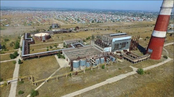 С высоты птичьего полета &mdash; Законсервированная ТЭЦ-2 (долгострои в Бишкеке) &mdash; Tazabek