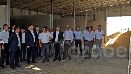 Фоторепортаж &mdash; Премьер С.Жээнбеков ознакомился с деятельностью ряда предприятий Чуйской области &mdash; Tazabek
