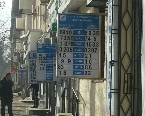 Фоторепортаж &mdash; Рыночный курс доллара в обменках Бишкека &mdash; Tazabek