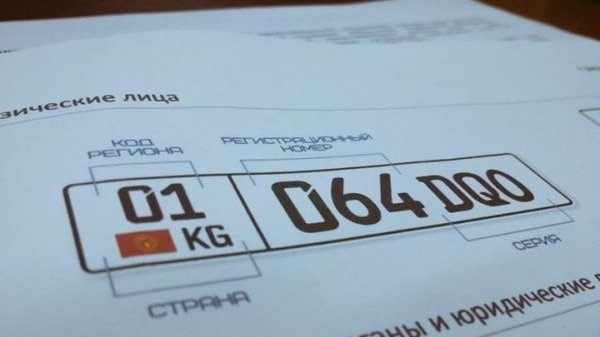 За 2016 год ГРС за изготовление госномеров получила доход в 55 млн сомов &mdash; Tazabek