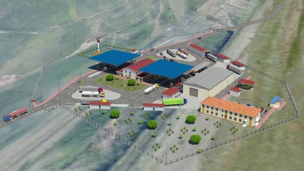 В Чон-Алайском районе Ошской области заложили капсулу под строительство пункта пропуска &laquo;Карамык&raquo; (фото+эскиз) &mdash; Tazabek