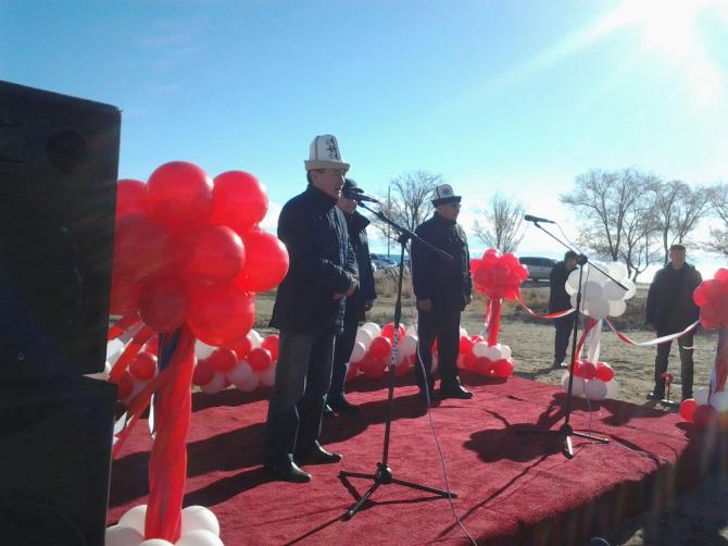 Фоторепортаж &mdash; Т.Сариев принял участие в церемонии начала реконструкции автодороги Балыкчы&mdash;Тамчы&mdash;Чолпон-Ата&mdash;Корумду &mdash; Tazabek