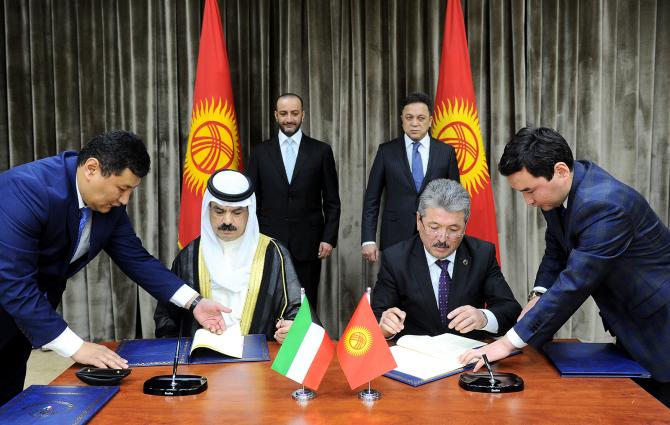 Правительство и Кувейтский фонд арабского экономического развития подписали соглашение о строительстве ВЛ 220 кВ &laquo;Тамга-Каракол&raquo; &mdash; Tazabek