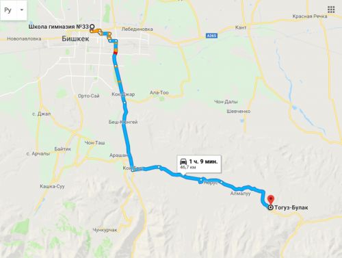 map_тогуз-Булак