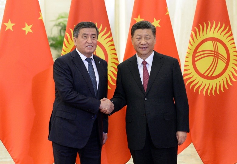 С.Жээнбеков менен Кытай төрагасы Си Цзиньпин