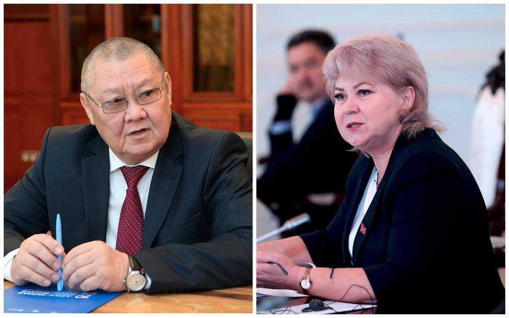 Токон Мамытов и Ирина Карамушкина