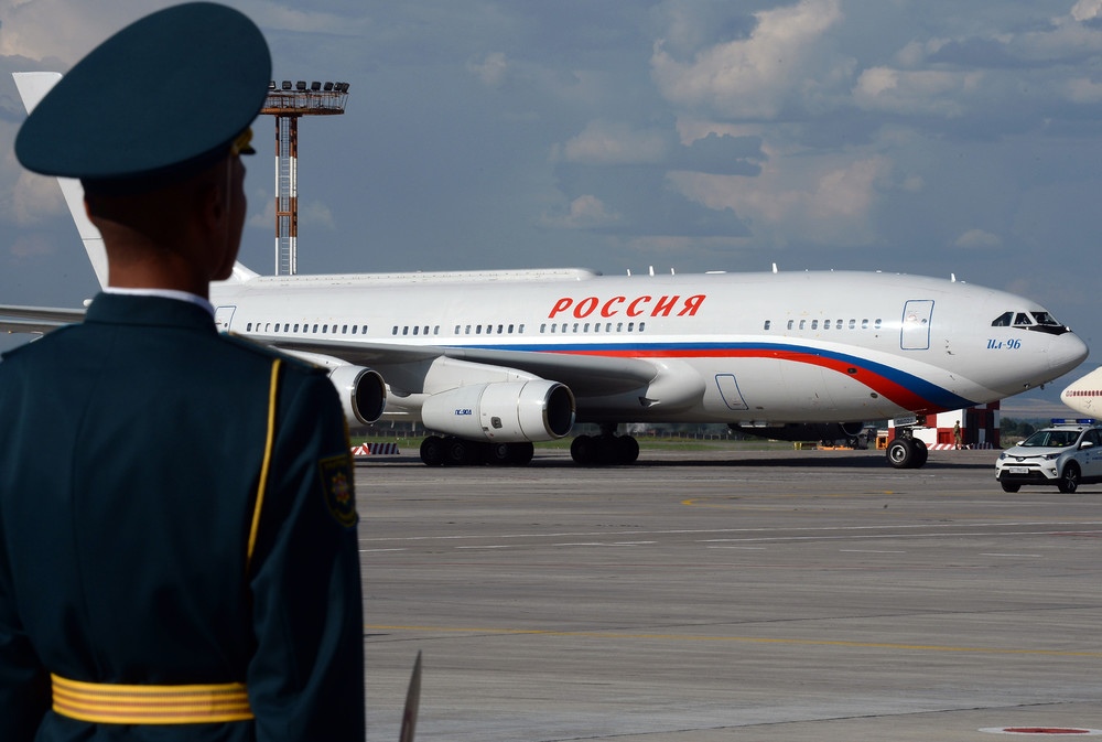 Владимир Путиндин учагы. Архивдеги сүрөт