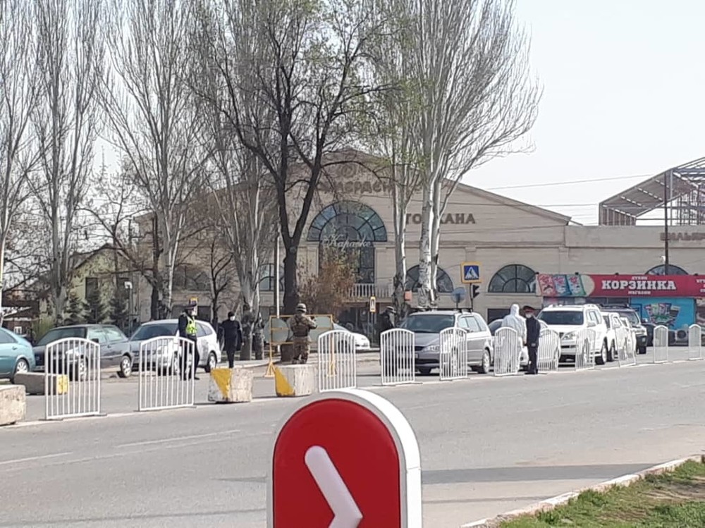 Блокпост в мкр Тунгуч