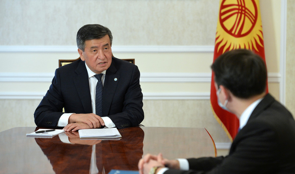 Встреча Сооронбая Жээнбекова и Аскара Сыдыкова