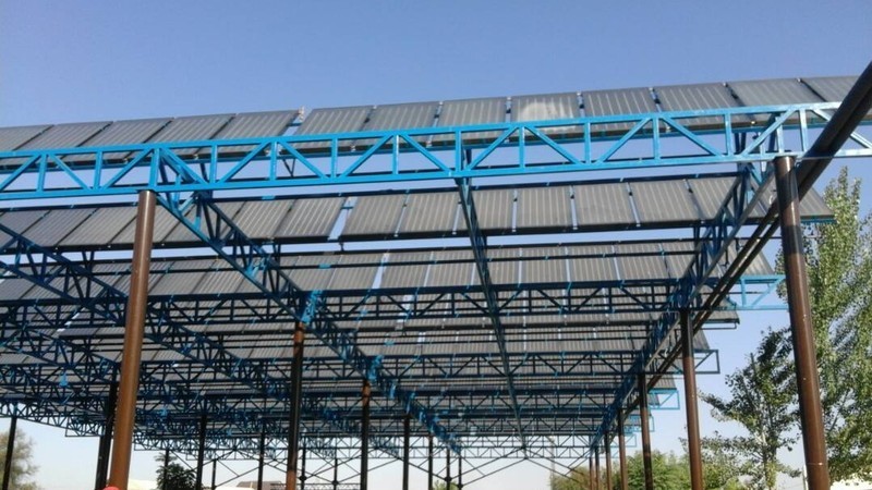 Солнечные коллекторы на котельной Гагарина