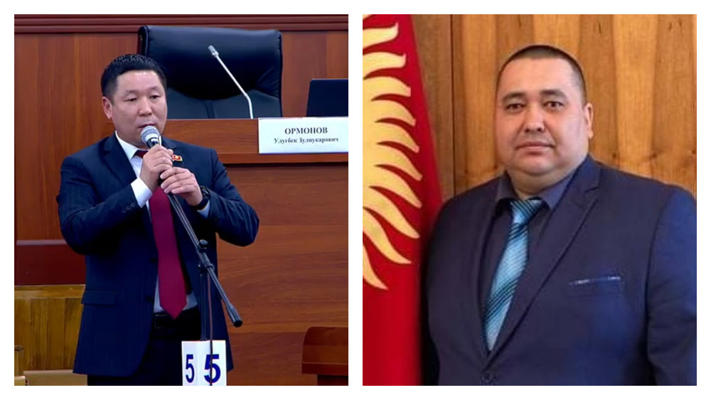 Алайбек Алымбаев (сол жакта), Алмаз Сабырбеков (оң жакта)