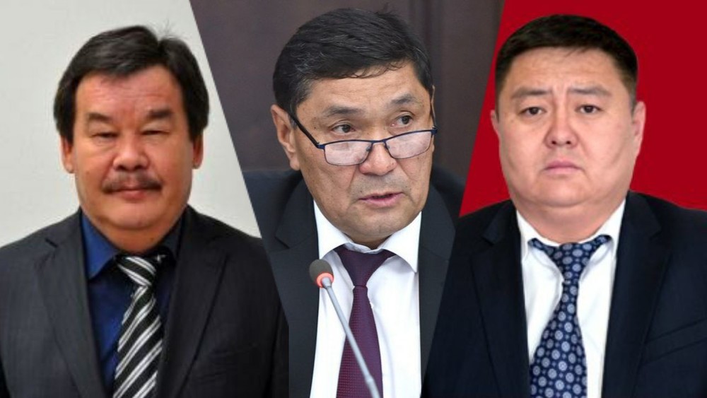 (слева-направо) Эркин Тентишев, Аскарбек Джаныбеков, Алмазбек Сокеев