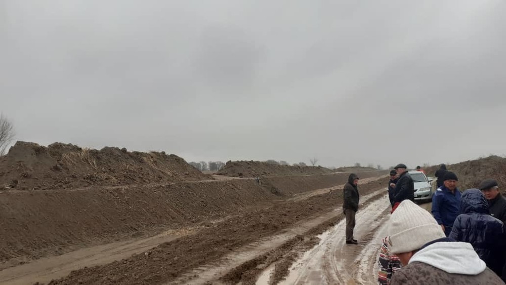 Очищенный участок Восточного Большого Чуйского канала