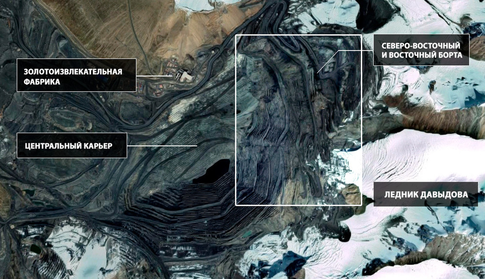 Карта-схема карьера Центральный