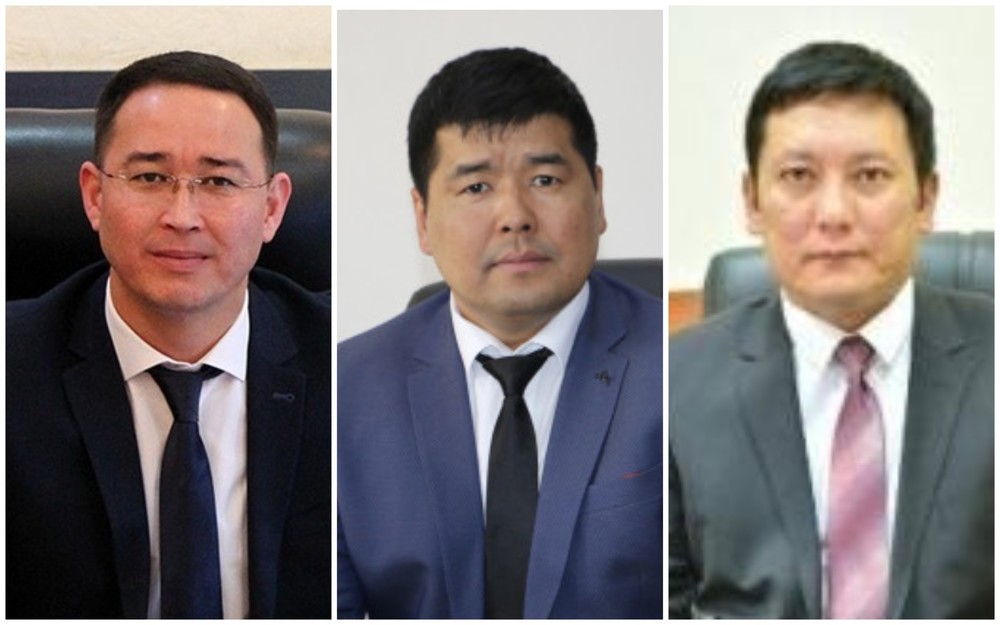 слева направо: Нурдин Мусуралиев,Максат Эржанов, Эркин Тазабеков