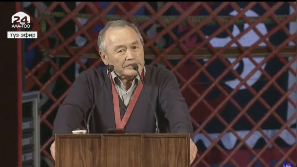 Делегат на народном курултае в Бишкеке С.Аргынбаев