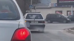 «Пассат» повернул со второго ряда. Видео