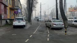 На Айтматова водители продолжают парковаться на тротуаре. Фото На Айтматова водители продолжают парковаться на тротуаре. Фото