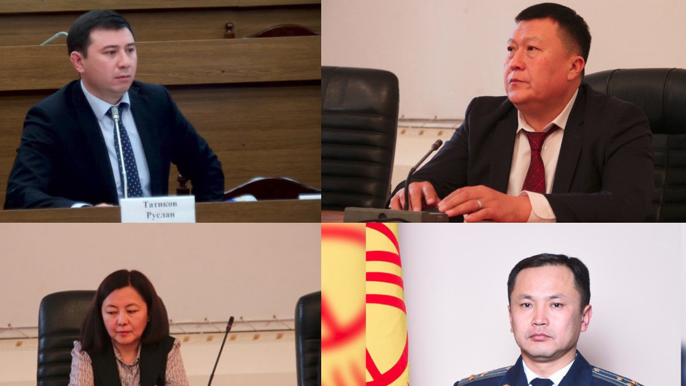 слева направо: Руслан Татиков, Мэлс Аттокуров, Жибек Дуйшеева,Улугбек Календеров
