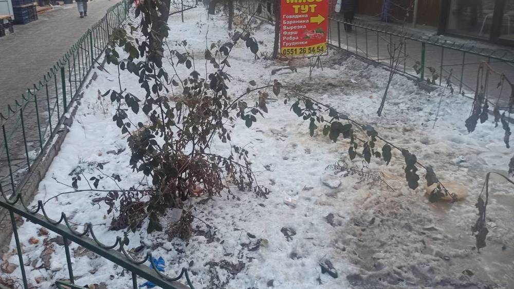 В Востоке-5 павильоны сливают нечистоты на газон. Фото