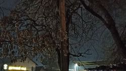 Возле дома на проспекте Чуй после веерных отключений перегорел фонарь, - горожанин