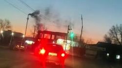 Дым из бани «Элнур». Видео горожанина