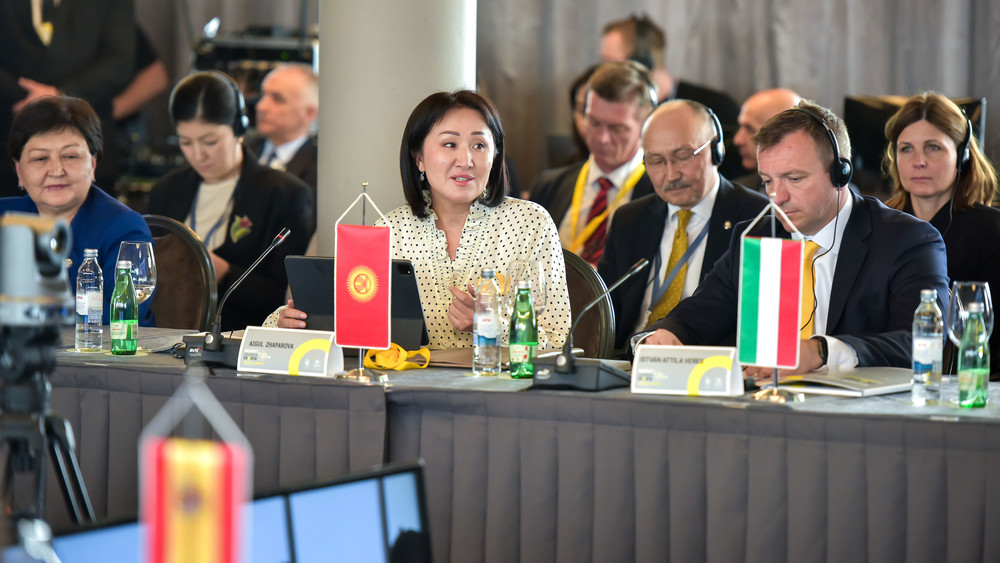 Айгүл Жапарова Загреб шаарындагы саммитте