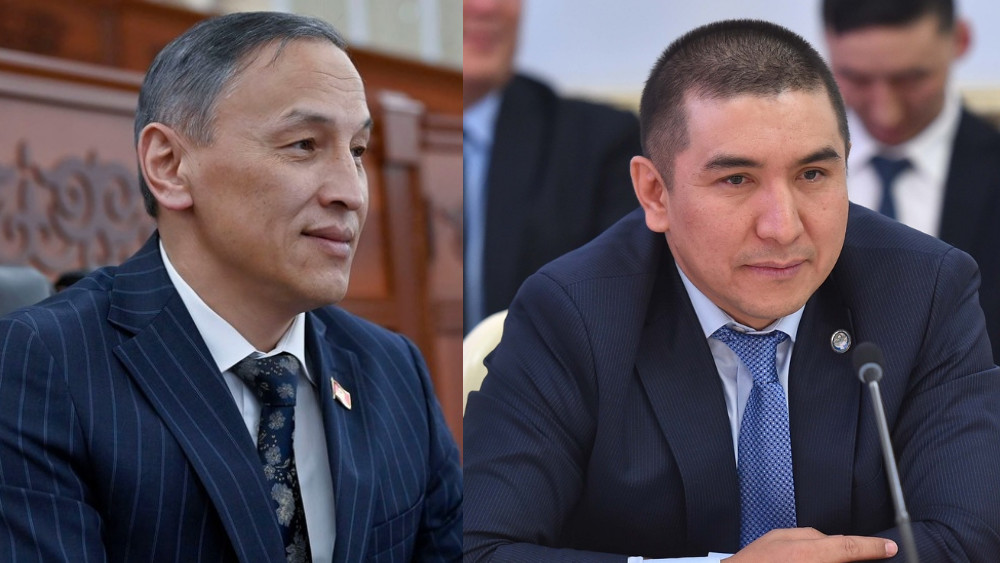 (слева-направо) Алишер Эрбаев, Мырзабек Жыпаркулов